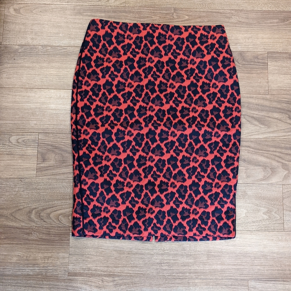 Leopard Print Pencil Skirt